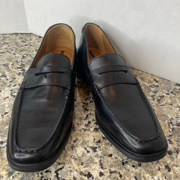 Clarks Originals Leather penny-slot loafers Black 11 - Picture 4 of 15